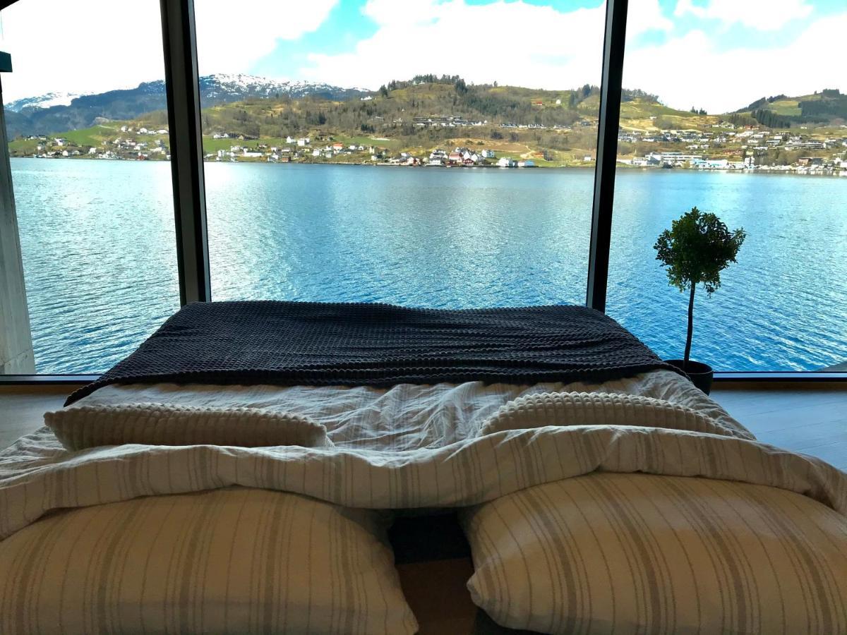 Panoramaresort In Hardangerfjorden Leilighet I Sjokanten Ved Hardangerfjorden For 7 Personer Boat , Sauna,Kajak, Sup For Rent Øystese Zewnętrze zdjęcie